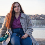 Lauren Woolf ' 21，在匈牙利布达佩斯留学期间。