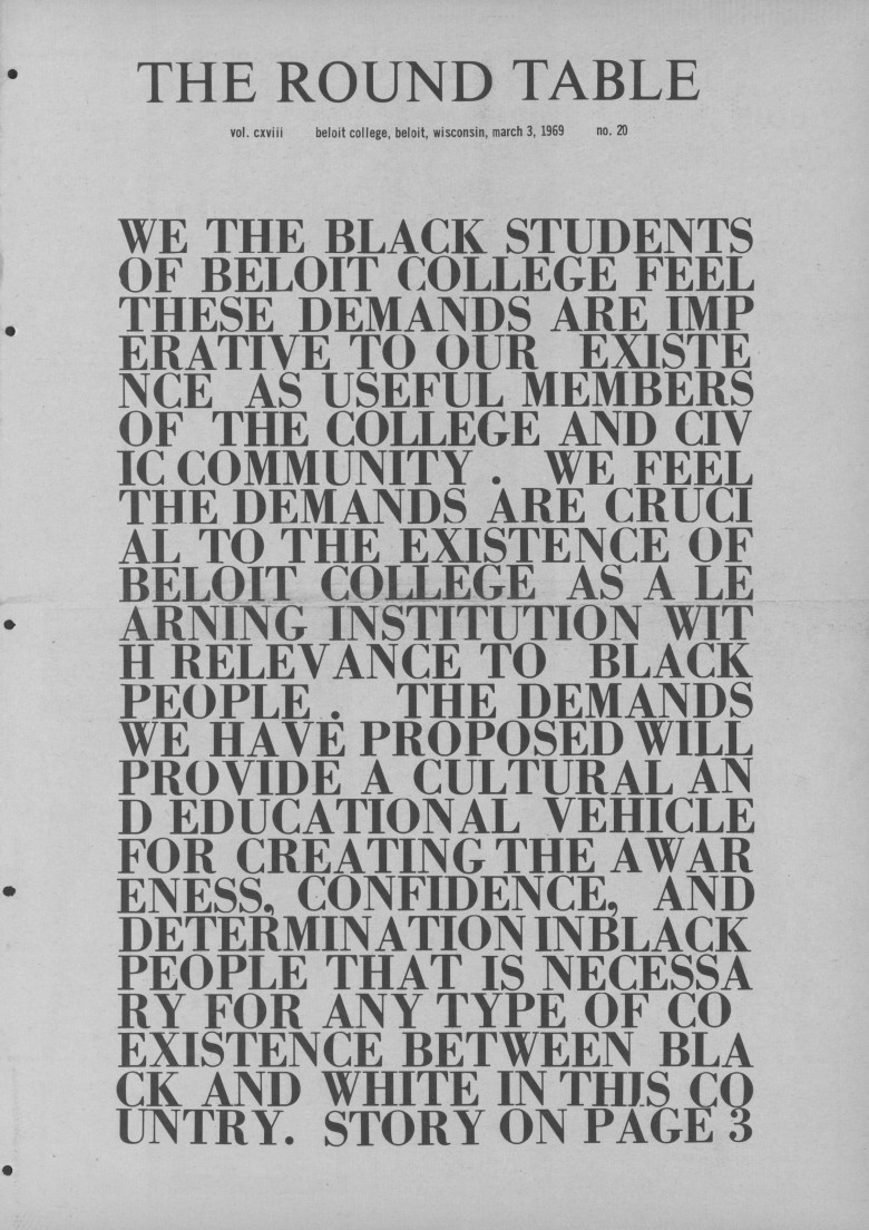 Black Demands, 1969