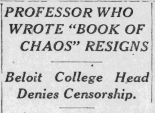 《芝加哥论坛报》1920年3月21日关于马里昂·赫奇斯的文章
