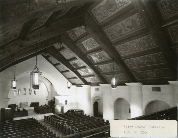 伊顿教堂内部从1938-1954