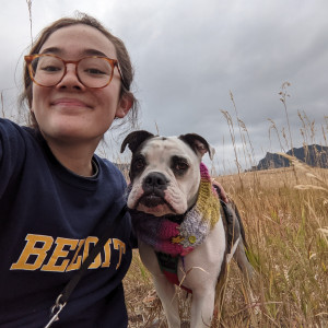 “I miss the mountains and hiking. I didn’t know that I love hiking until I was about to leave. I was like, ‘What should I do in Colorado before I can’t be here?’ Then I went hiking with my dog, Wobert, and I loved it.” –Ella Aizeki’25
