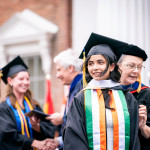 Umang Garg’22 was one of four students to receive honorary hoods as the top scholars among the candidates for Bachelor of Arts.