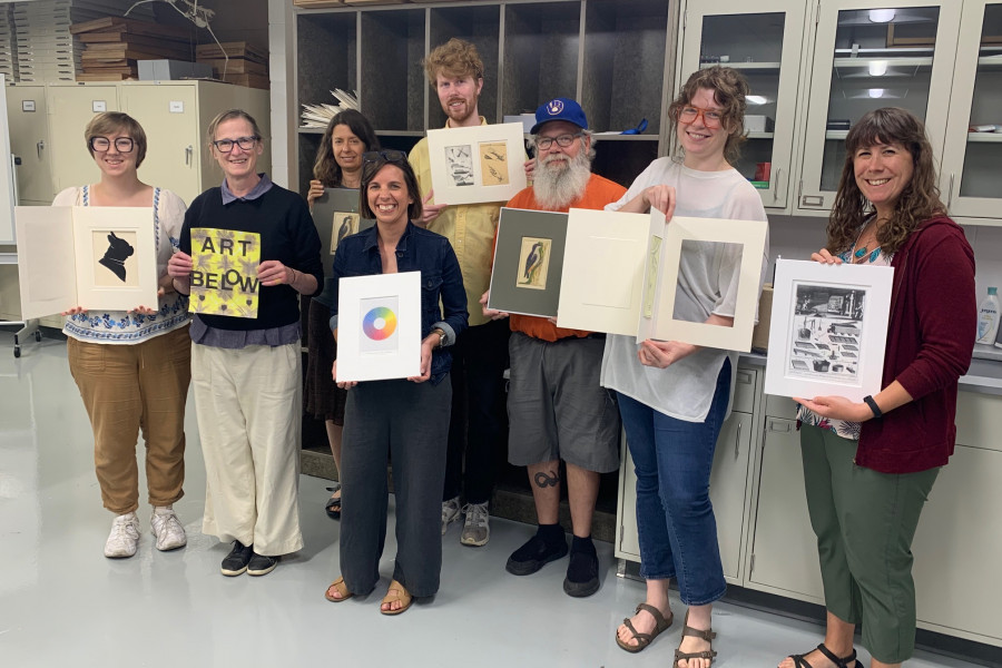 Matting and Framing Works of Art on Paper participants, 2022.