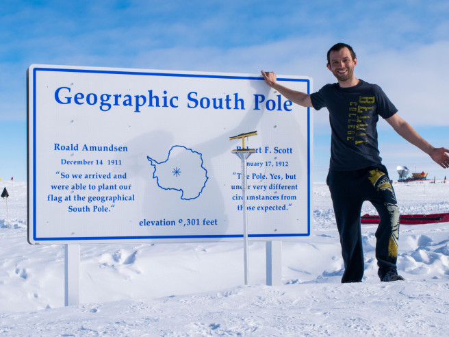 迈克尔·康林2013年在伯洛伊特学院的地理南极