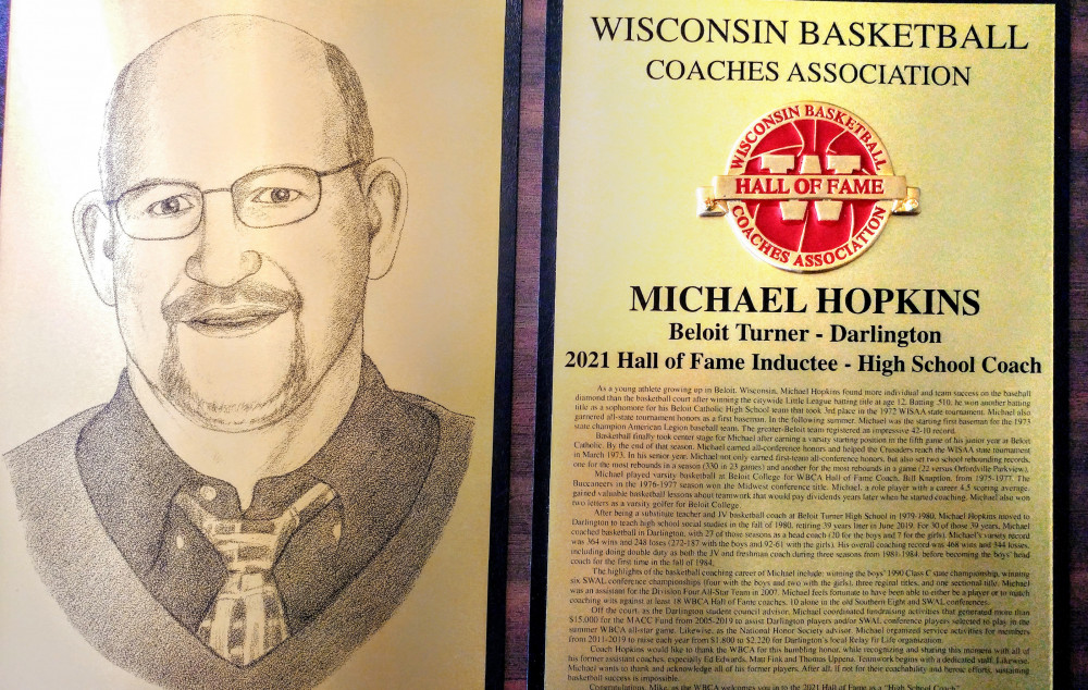 迈克尔·霍普金斯?79年入选威斯康辛篮球教练协会(WBCA)大厅…